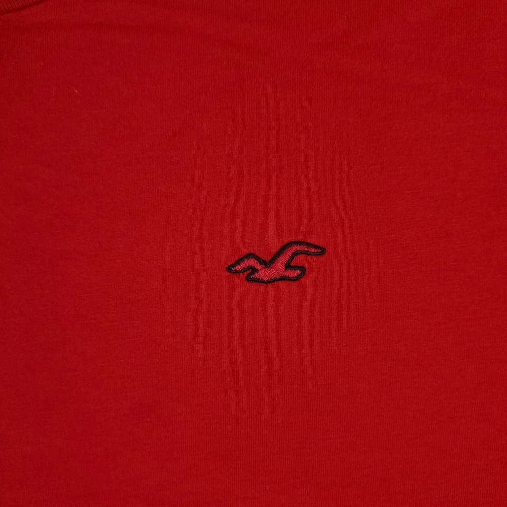 Hollister T Shirt Mens Size Large Red Casual Short Sleeve Adult ** - Picture 2 of 8